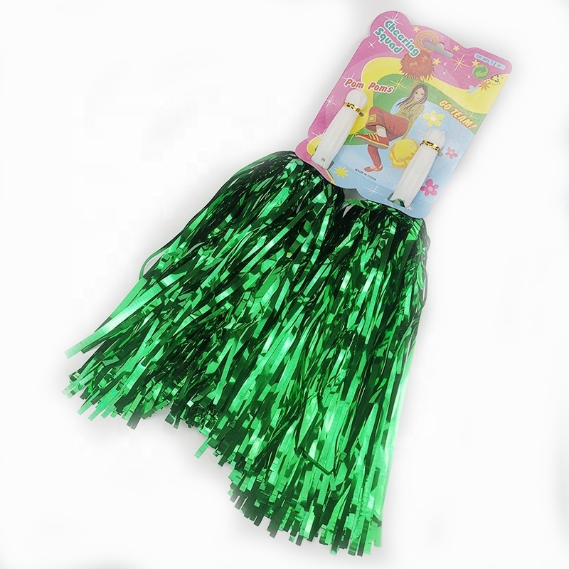 Factory direct sell  2pc cheer pompoms Purple Cheerleading pom poms for Party Dancer