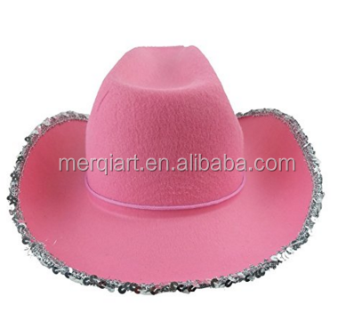 Fashion Novelty adult green Blinking Tiara Cowgirl Hat cowboy hat