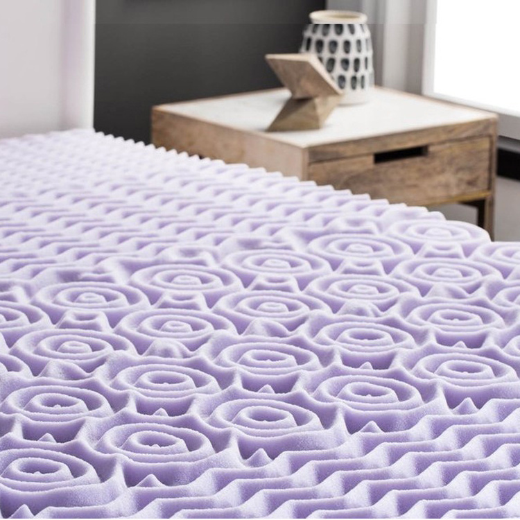 5 zones lavender memory foam topper baby mattress gel memory foam mattress toppers soft gel foam toppers with non-slip fabric