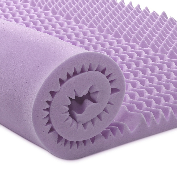 5 zones lavender memory foam topper baby mattress gel memory foam mattress toppers soft gel foam toppers with non-slip fabric