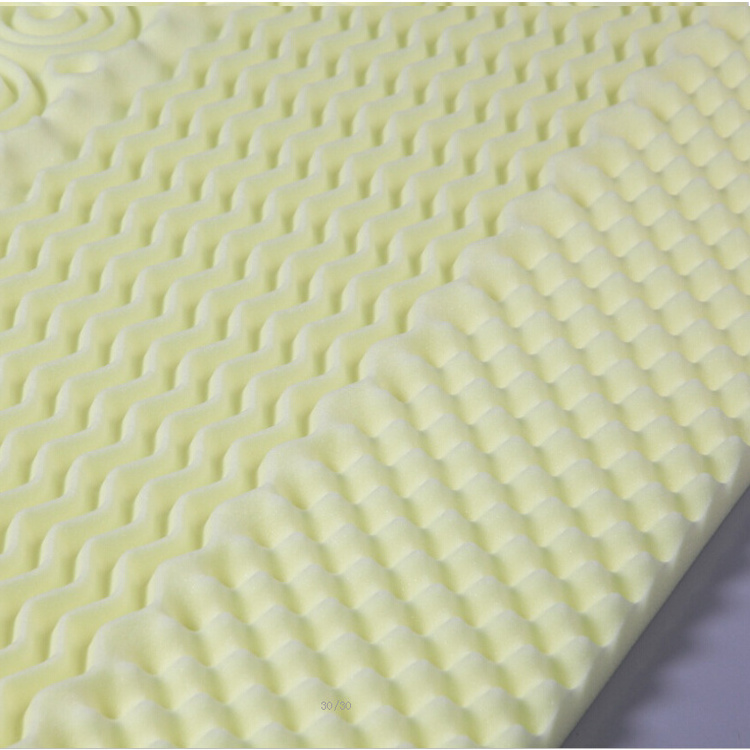 3 zone Eggcrate memory foam mattress topper