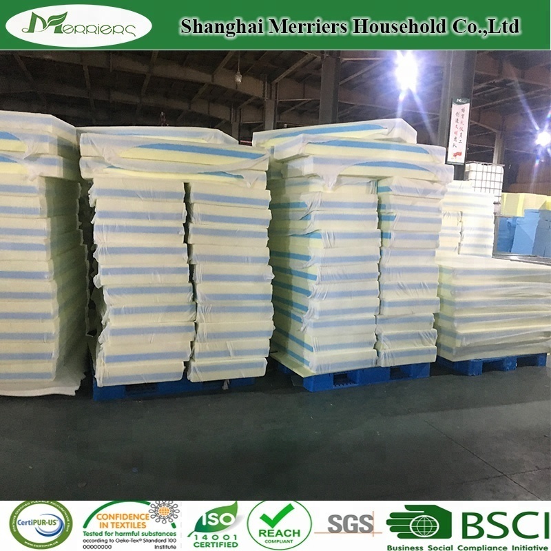 Mattress Upholstery Density 45KG/M3 Memory Foam Sheet Factory