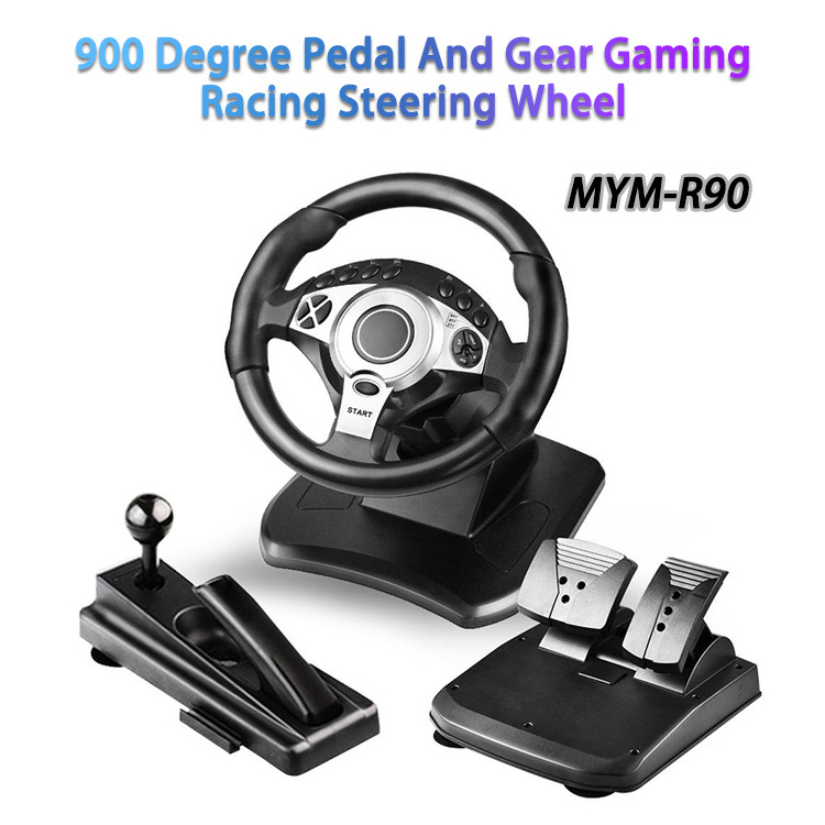 Game joystick 900 Degree Pedal And Gear GamingRacing Steering Wheel For PS3 PS4 X Box Series X S one/ Switch /PC