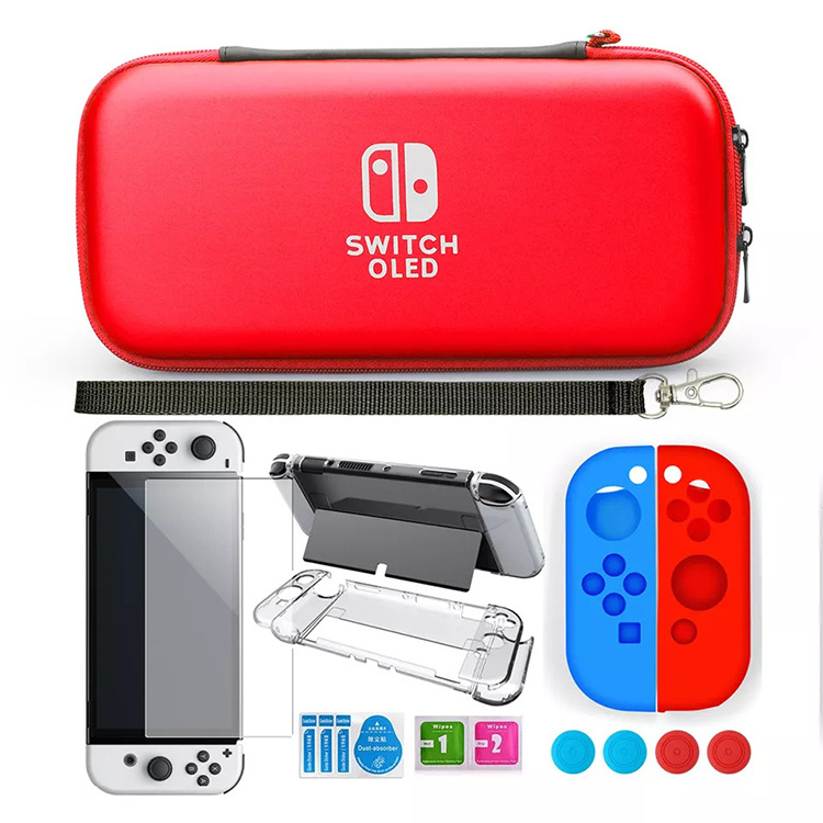 11 in 1 switch game accessories protection full set for SWITCH OLED host storage bag OLED accessory combination set