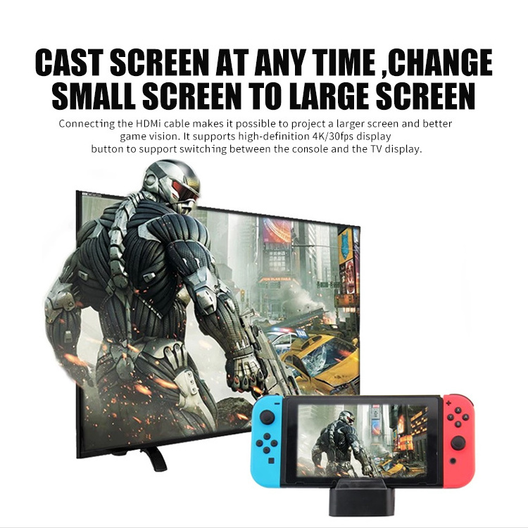 Supports 5.0 Blue tooth audio output plug and play 3 usb ports Multiple player USB Charging Dock For Switch