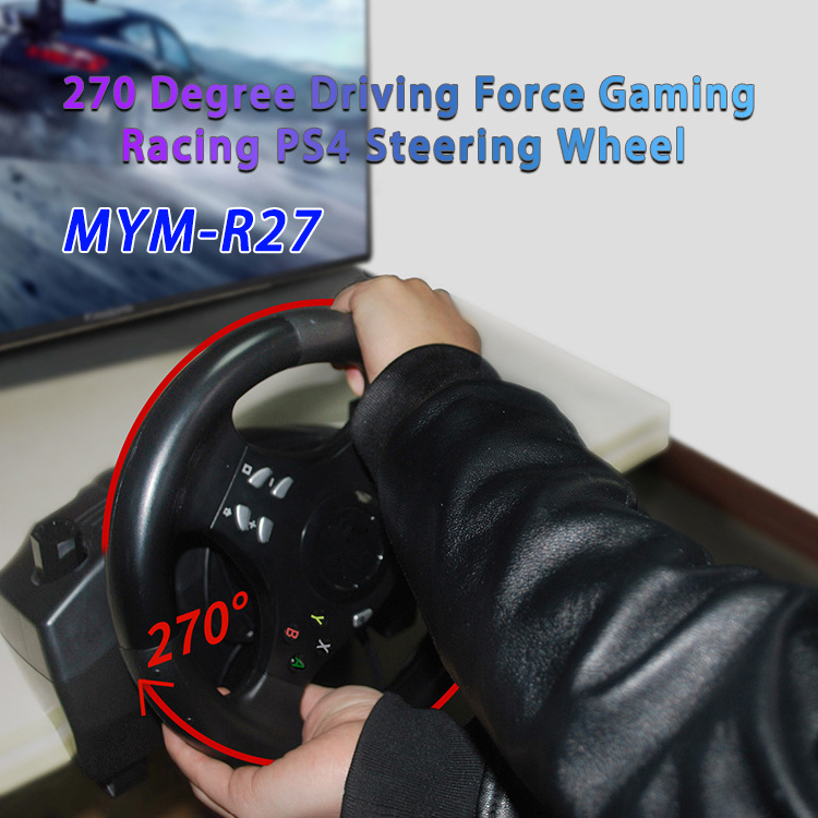 Double Motor Vibration 270 Degree Driving Force Gaming Racing Ps 4 Steering Wheel for switch X box