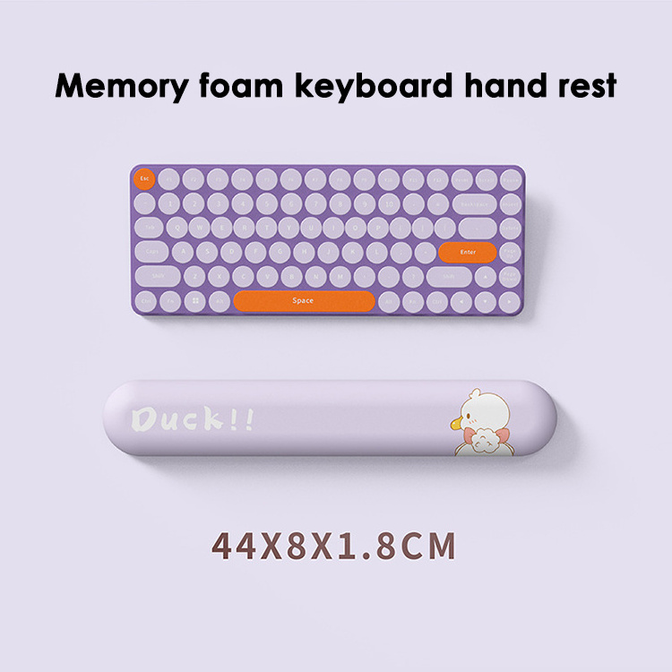 Promotional Items Overall Design Milk silk Fabric Silica Gel Pad More specialized In Keyboard Hand Rest With Cute Duck