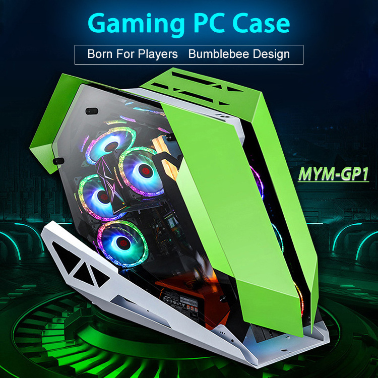 Full Tower mesh Steel Game computer hardware computer cases Tempered glass gaming pc computer usb 3.0 cable Game pc case