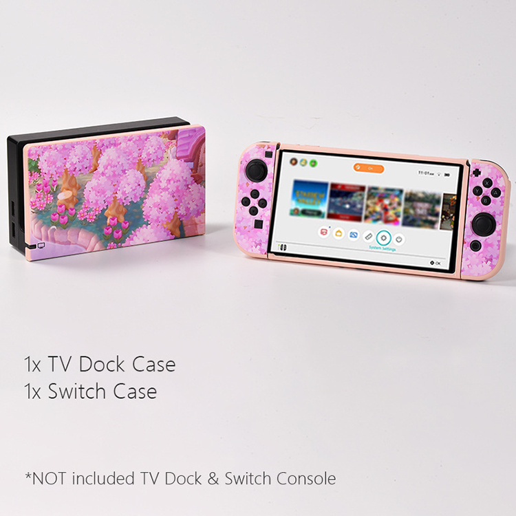 Multicolor Vinyl Skin Protective Cover Decal Skin Sticker Dock Case for Nin tendo Switch Console Dock Station PC Hard Case