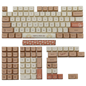 Wholesale 127 Keys PBT Customized  Keycaps for Mx Switches Mechanical Gaming Keyboard