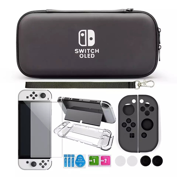 11 in 1 switch game accessories protection full set for SWITCH OLED host storage bag OLED accessory combination set