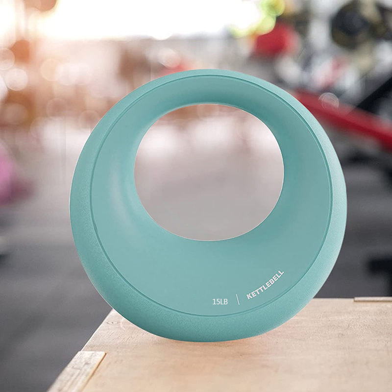 New Candy Colored Vinyl Coated Cast Iron Moon Kettlebell