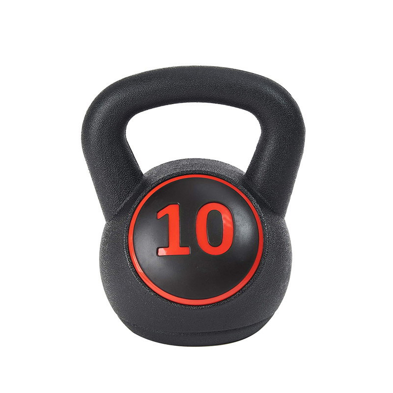 High Quality Weight Lifting Blow Molding Free Weights Gym Equipment Vinyl 30lb Kettlebell Set