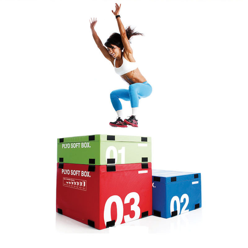 Factory Direct 3 in 1 Soft Jumping Box Plyometric Plyo Box Gym Equipments Soft Plyo jump box Sets