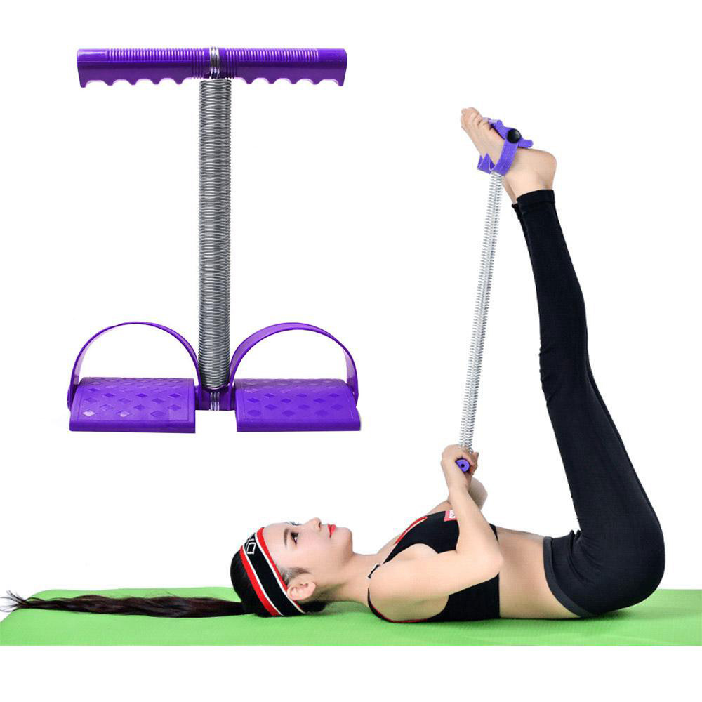 Hot Elastic Sit Up Pull Rope Spring Tension Foot Pedal Abdomen Leg Exerciser Tummy Trimmer Equipment Stretching Slimming