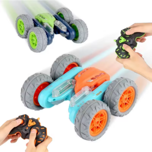 MERRYCOO HOT SALE High speed stunt rc car with light 2.4G remote control rotation double side driving stunt car for kids