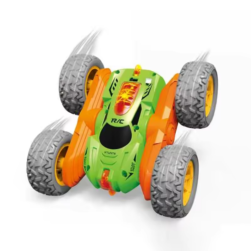 MERRYCOO HOT SALE High speed stunt rc car with light 2.4G remote control rotation double side driving stunt car for kids