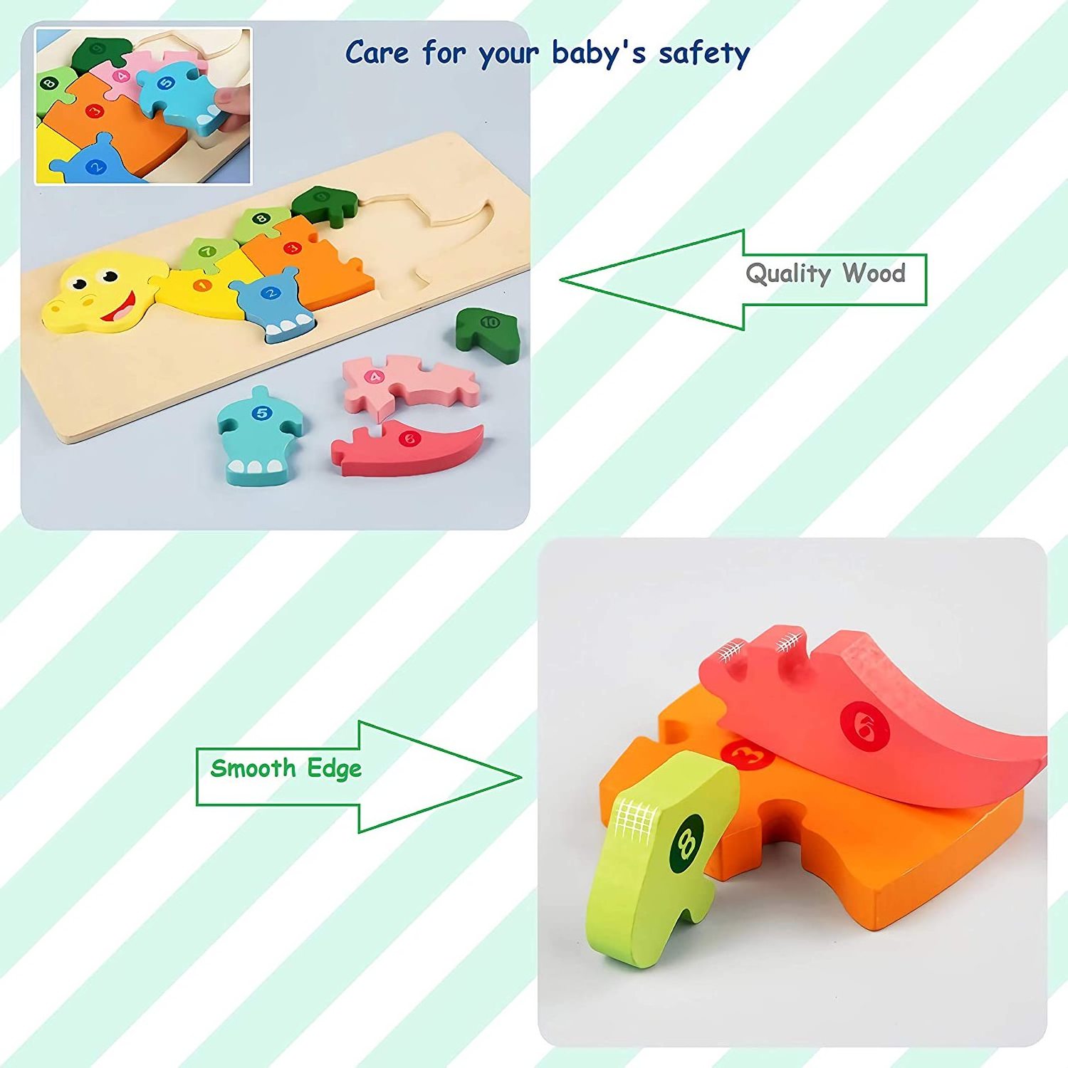 12 Designs 3D Puzzles Educational Toys Kids Animals Montessori Game Wooden Assemble Pegged Puzzles Board Children Preschool