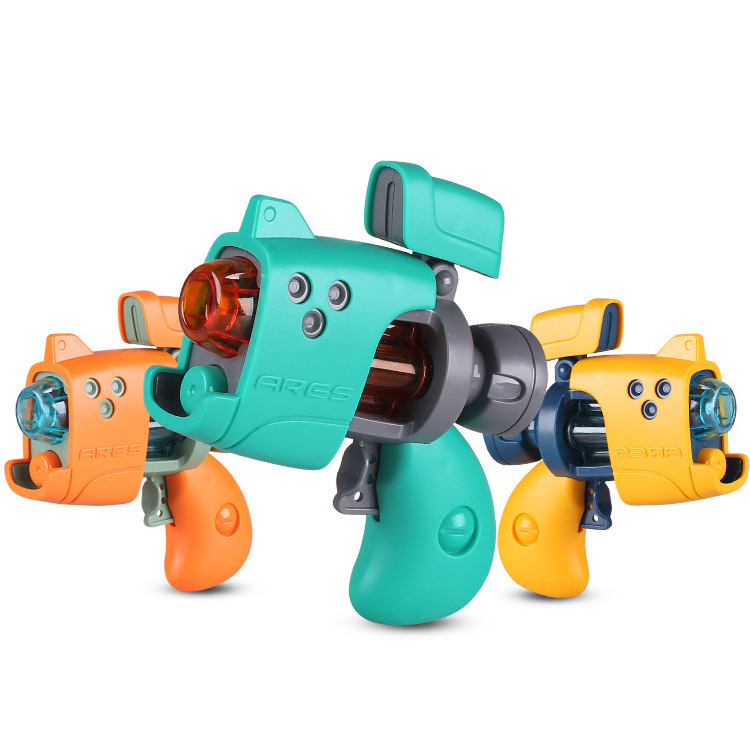 Children's cartoon small gun electric small pistol with music mini Luminous  toy guns boy educational toy