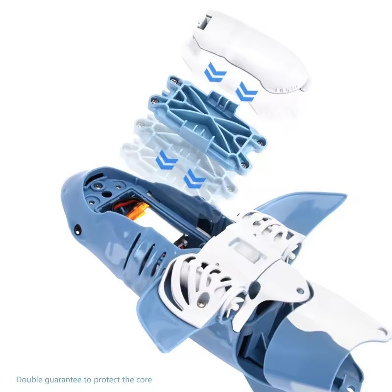 2.4G Simulation swimming fish in water playing RC animal remote control shark Kids Remote Control Toy