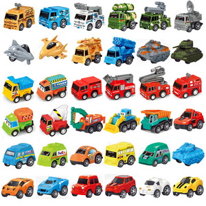 Factory Wholesale Plastic Small Toy Car Cartoon Mini Inertial Return Force Car For Gift Kids Toys