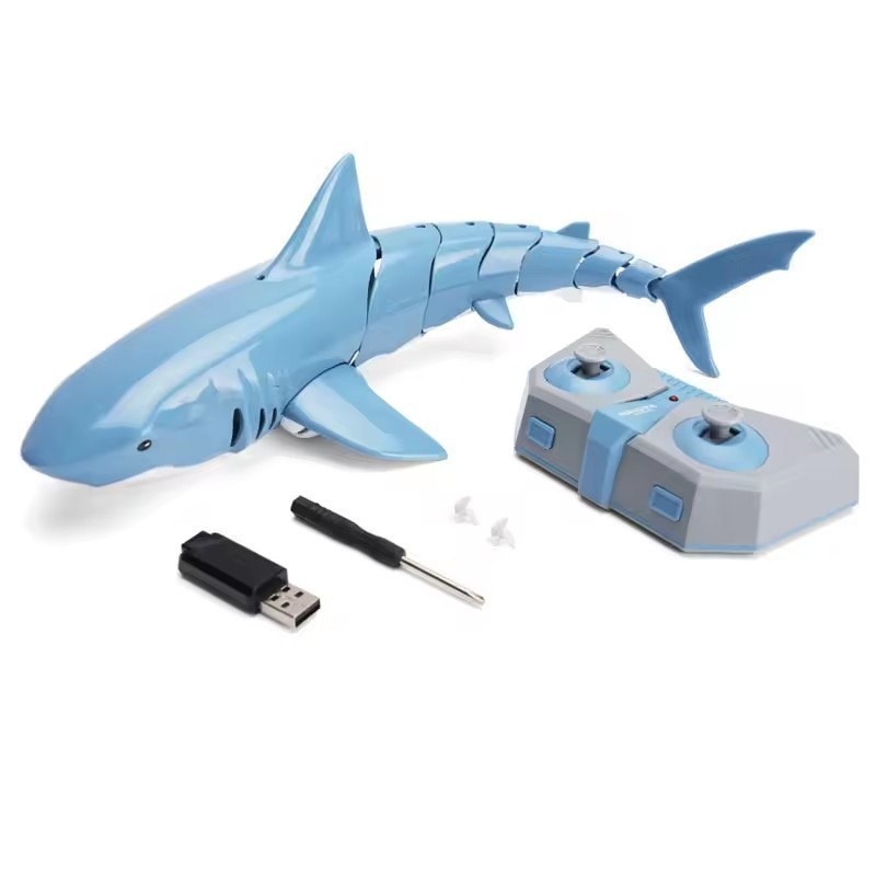 2.4G Simulation swimming fish in water playing RC animal remote control shark Kids Remote Control Toy