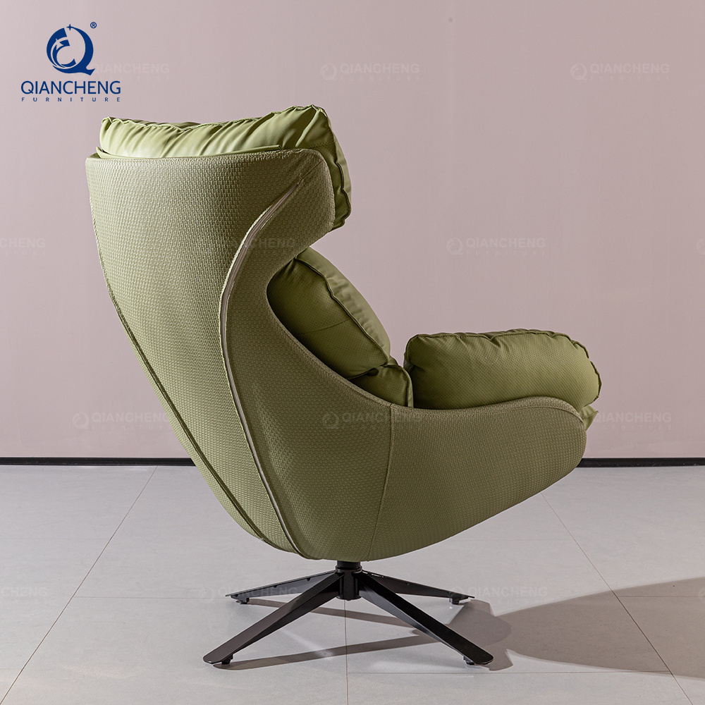 nordic couch living room green leather sofas chair leisure chair high back leather manager office chair furniture