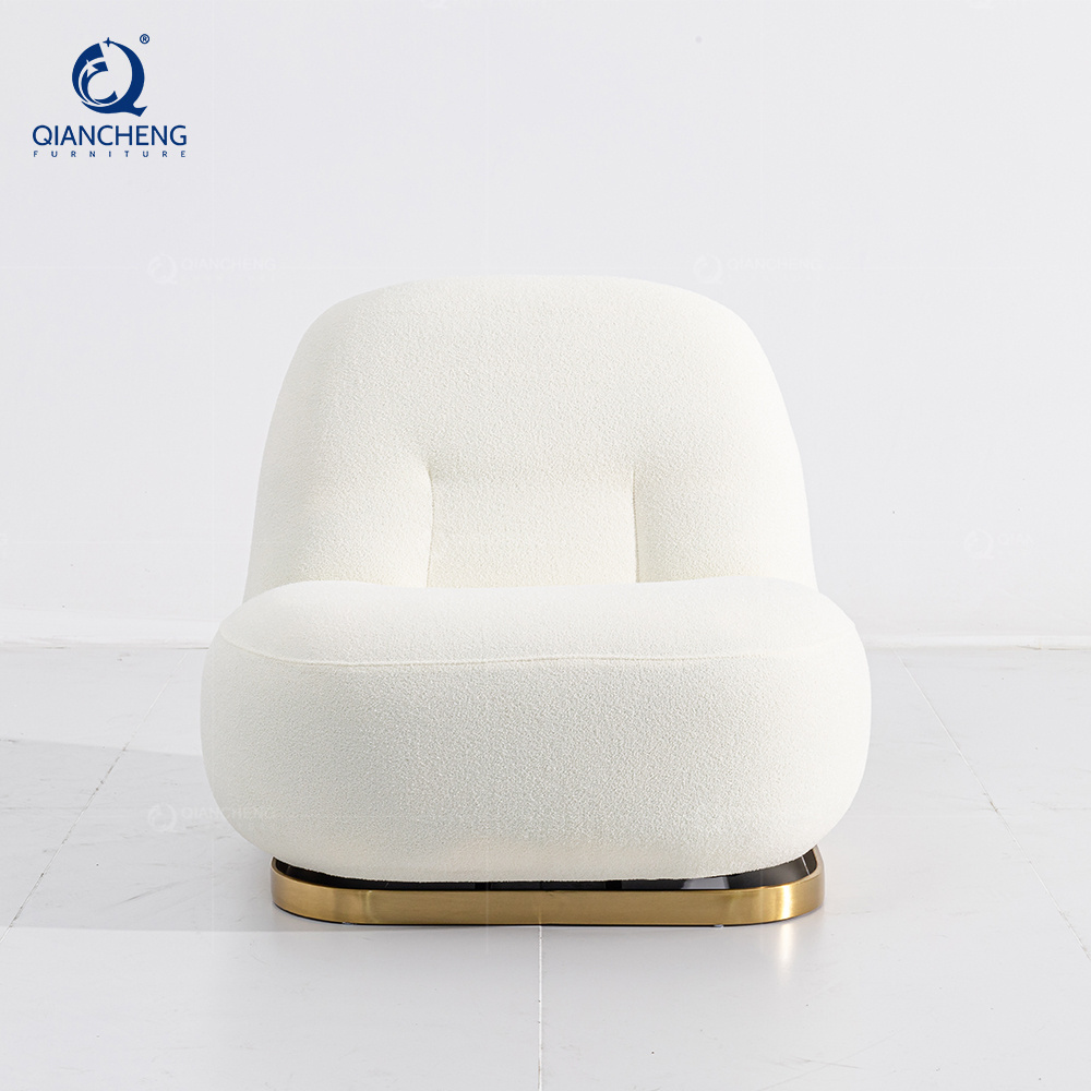 Manufacturer factory wholesale hotel metal frame sofa chair supplier modern leisure lounge chair luxury living room furniture