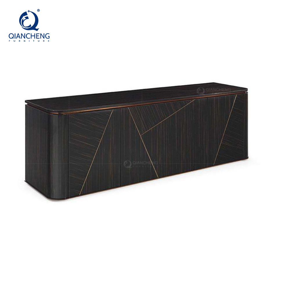 Luxury marble TV stand Modern Fashion Design gold Stainless Steel Decoration Living Room Wooden Sideboard white Cabinet tv stand