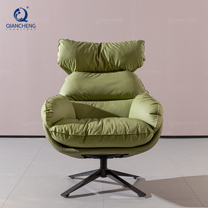 nordic couch living room green leather sofas chair leisure chair high back leather manager office chair furniture