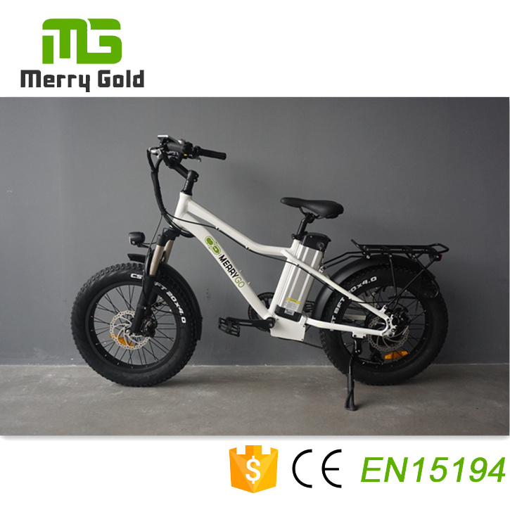 Fashion small 20 inch fat tire ebike with suspension fork electric kid bicycle