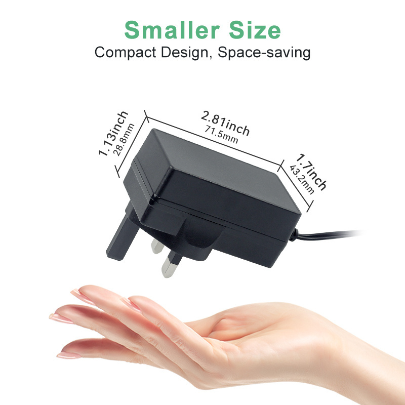 Custom Adapter  UK Plug UKCA CB CE 19V 1.8A 5V 3A 19V 1.5A 8.4V 3A AC Power Plug Adapter Switch 9V 2A Power Supply