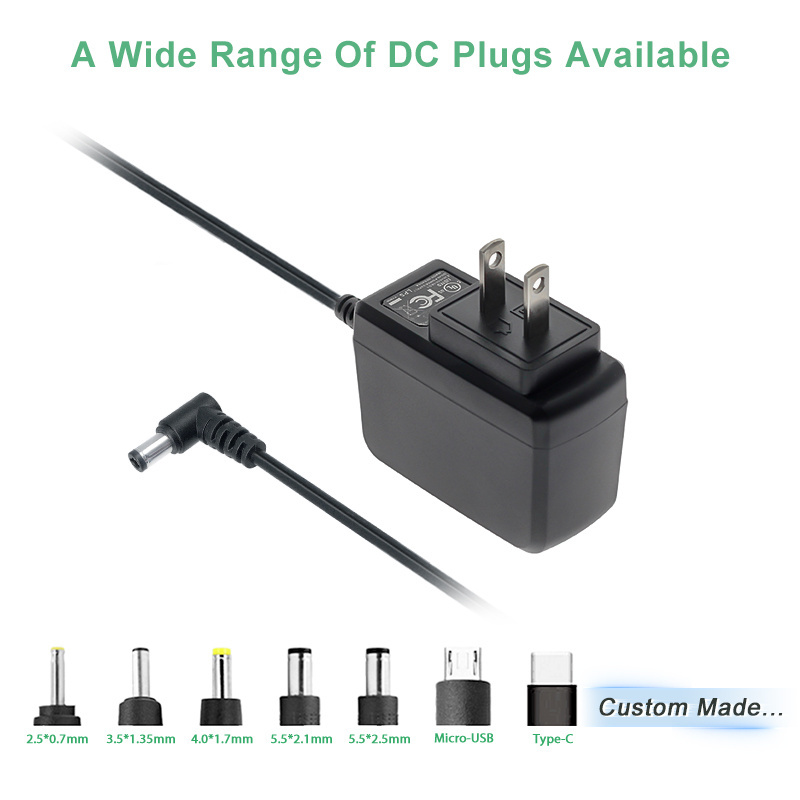 Factory Direct Sales AC DC Adaptors 12v 2a 3V 5v 6v 9v 10v 12v 15v 18v 20v 24V 1a 2a 3a Switching Power Supply Wall Plug Adapter