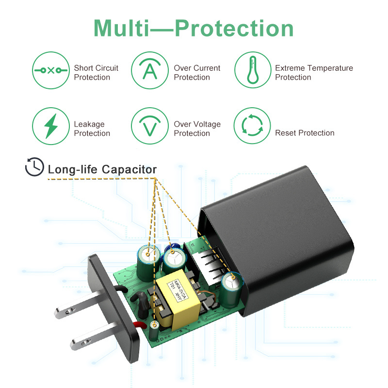 Factory Direct Sale JP Plug PSE UL TUV Certificates 110V out 5V 2A 2000ma USB Adapter Wall Charger Block for LED Light