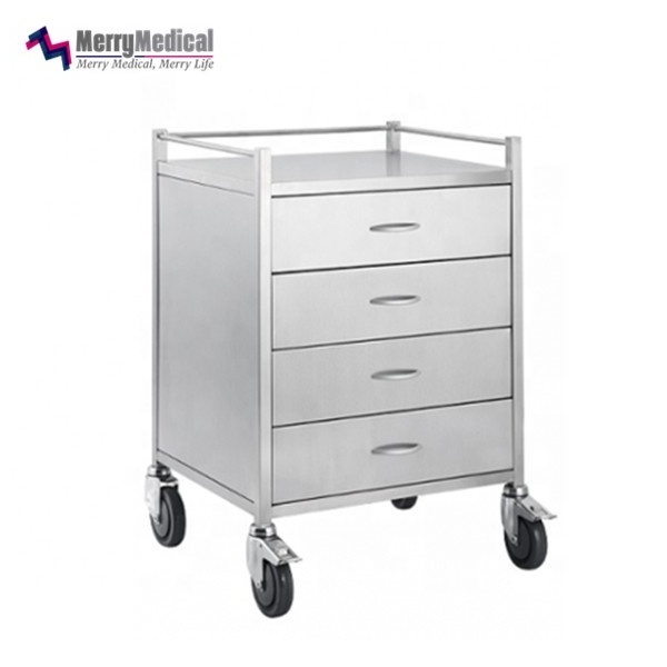 Hospital stainless steel instrument trolley