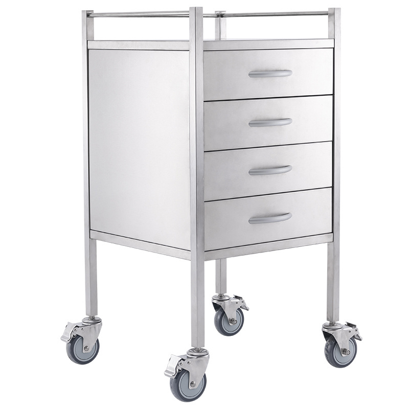 Hospital stainless steel instrument trolley