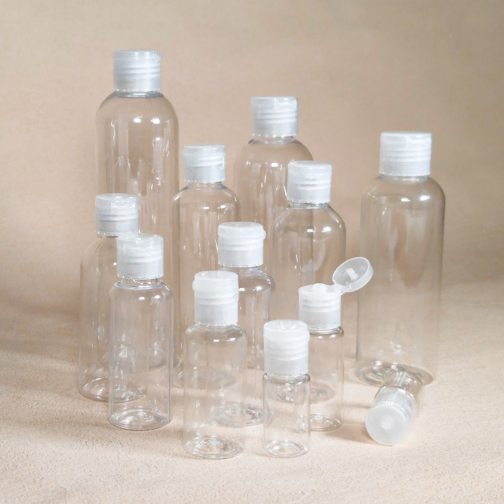 100ml 120ml 150ml pet bottle packing for cosmetic clear transparent small plastic pet bottles for water