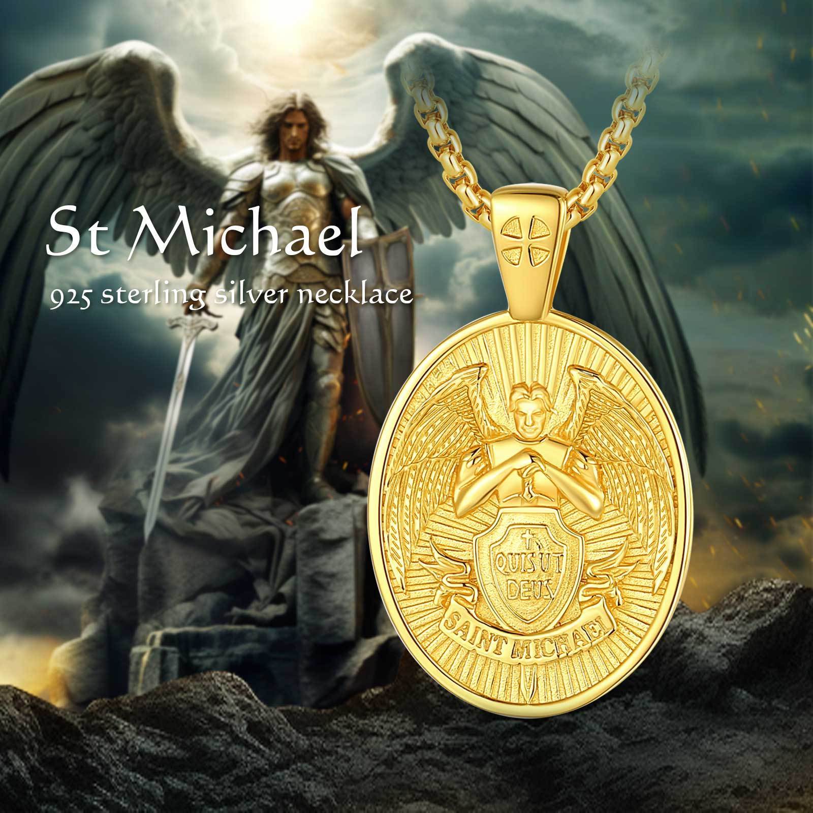 S925 Rhodium outlet Finish Archangel Michael