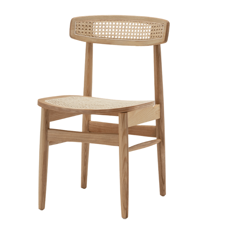 hot sale french indoor furniture kitchen rattan dining chair cane back dining chairs