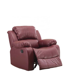 Modern Leather Massage Reclining Sofa Chair One Seater Cinema Living Room Manual Silla Reclinable