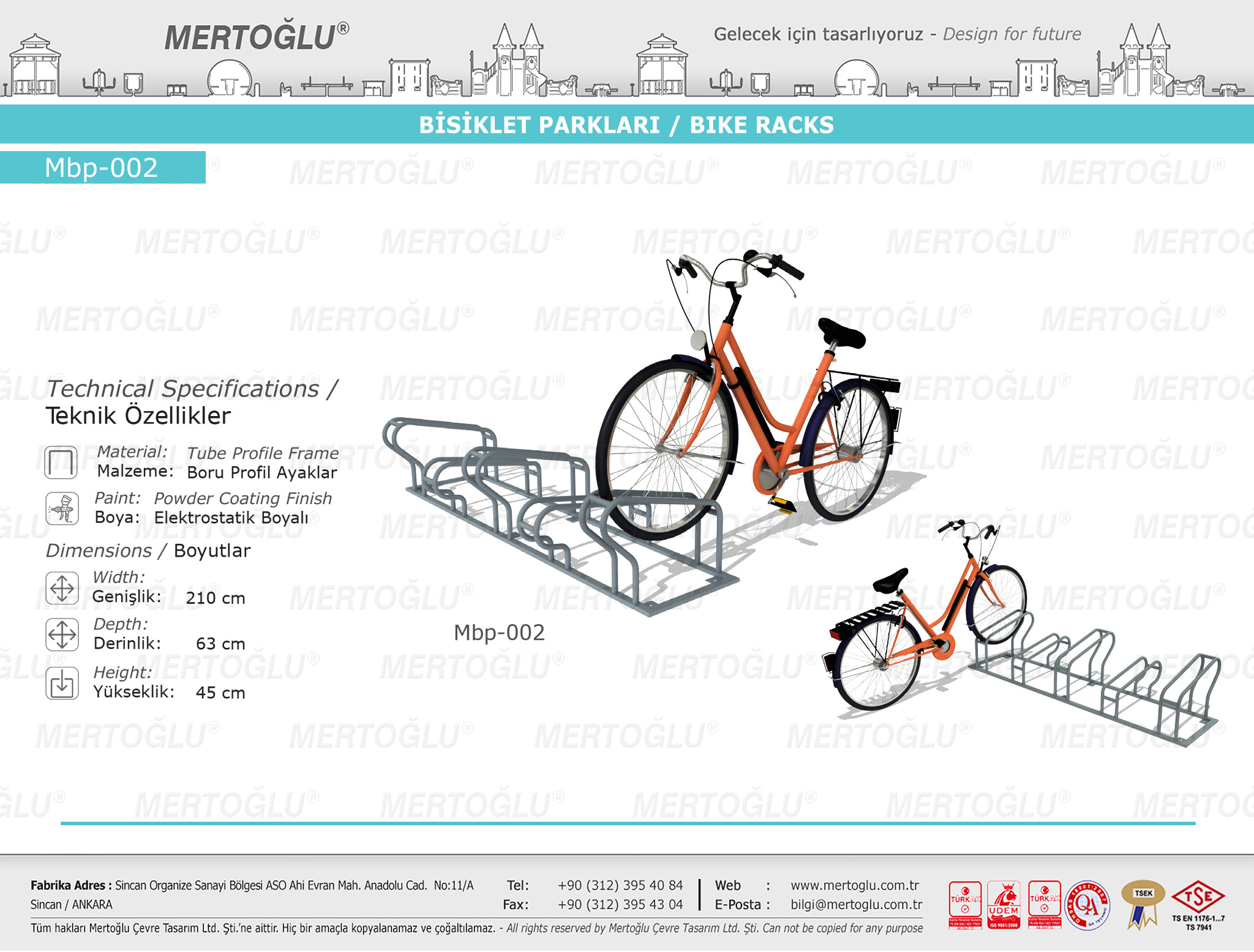 Mbp-002 Outdoor Metal Bike Rack Outdoor Metal Bike Rack Best price High quality Custom logo Powder coat Sheet metal