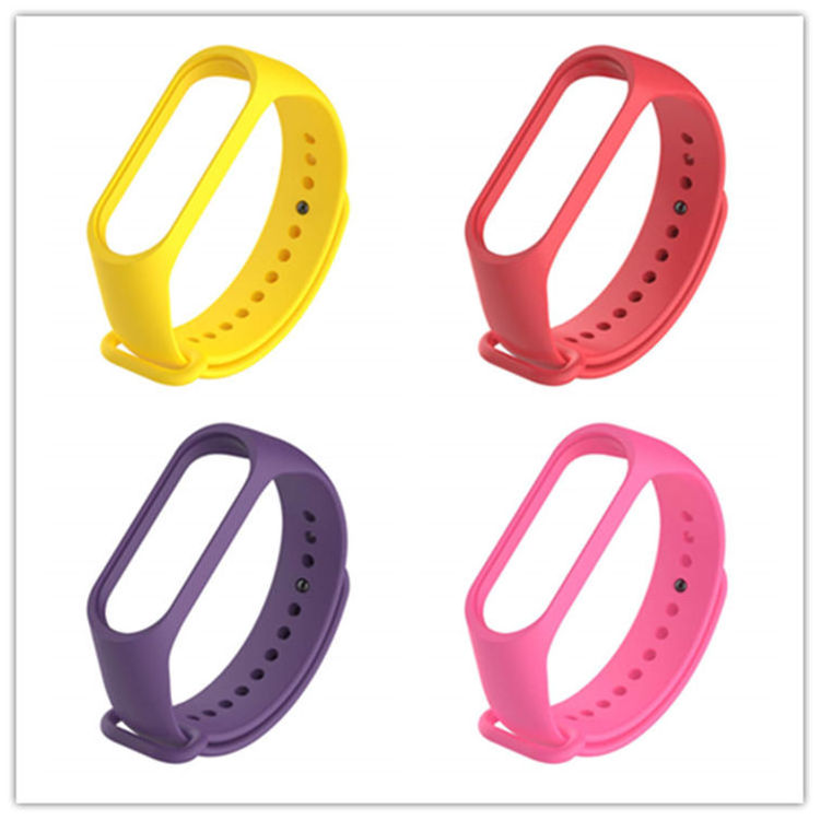 Hot selling Silicone Rubber Smart bracelet For xiaomi Band 3 4 Smart band Smart Watch Mi band strap