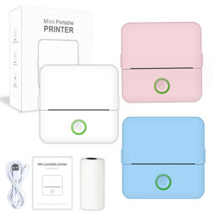 Cheapest Wholesale Mobile Portable Mini Printer Photo Journal Notes Receipt Printer Mini Sticker Label Inkless Thermal Printer