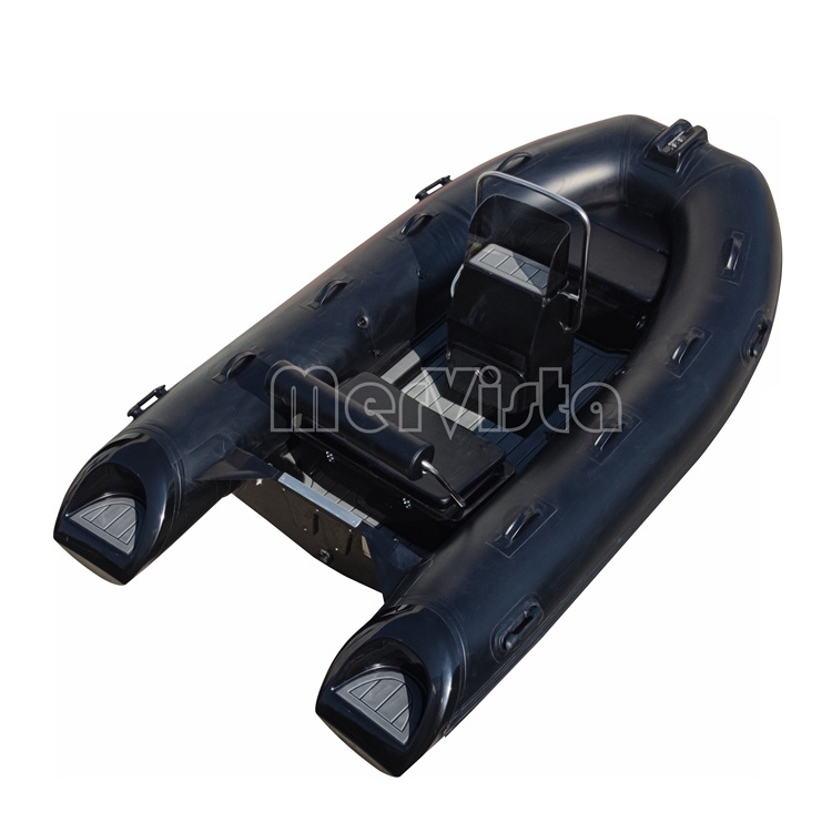 CE Hypalon/PVC Fiberglass Hull Inflatable Boat RIB330 12ft Rowing Dinghy For Sale 4Capacity