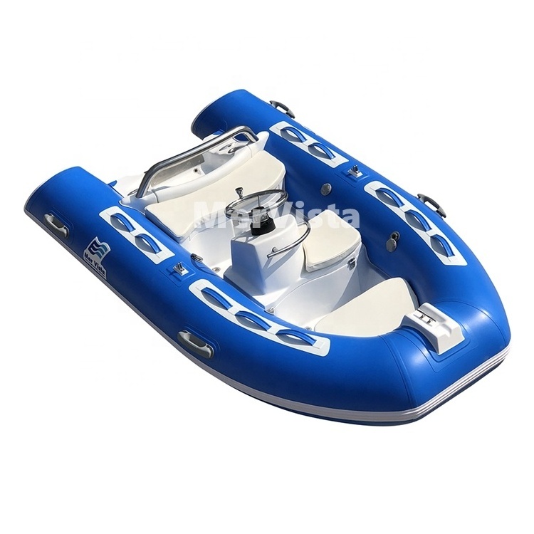 USA 10ft RIB 300 PVC Fiberglass RIB Inflatable Fishing center console Boats with steering wheel