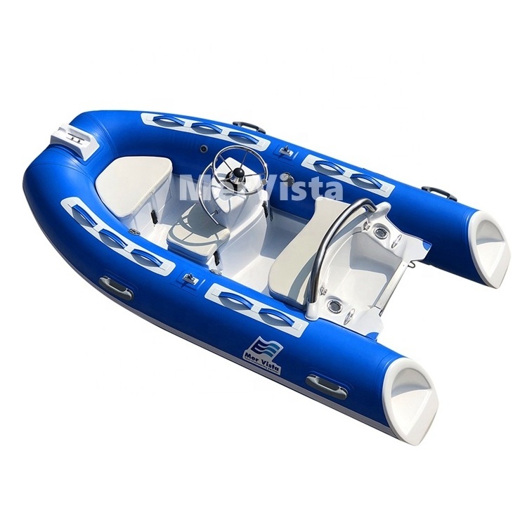 USA 10ft RIB 300 PVC Fiberglass RIB Inflatable Fishing center console Boats with steering wheel