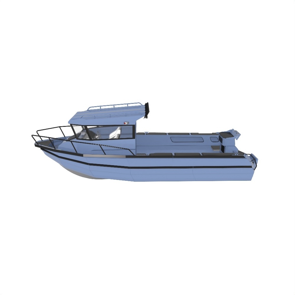 Hot Sale aluminum boat 6.85m/23ft Jet Craft Cabin Cruiser welded aluminum fishing boat with walkaround & CE