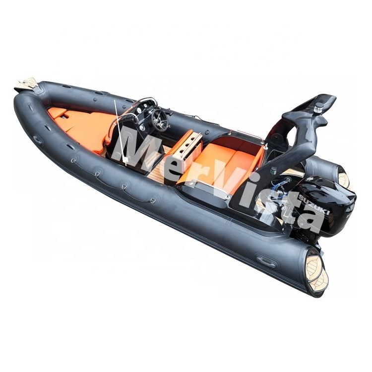 5.8m Frp Inflatable Luxury Orca/Hypalon 19ft Fiberglass Fishing Rib Boat RIB580