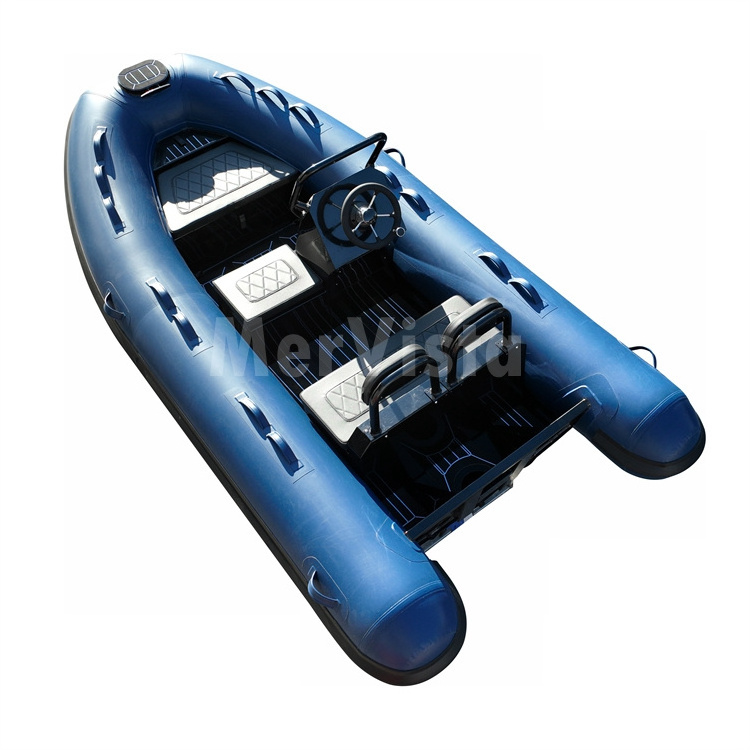 China PVC Inflatable Aluminum Floor Cabin Fishing Boat For Sale