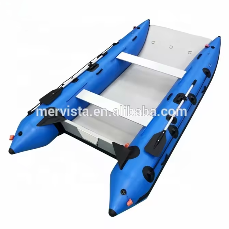 Hypalon Pontoon High Speed Inflatable Catamaran For Sale